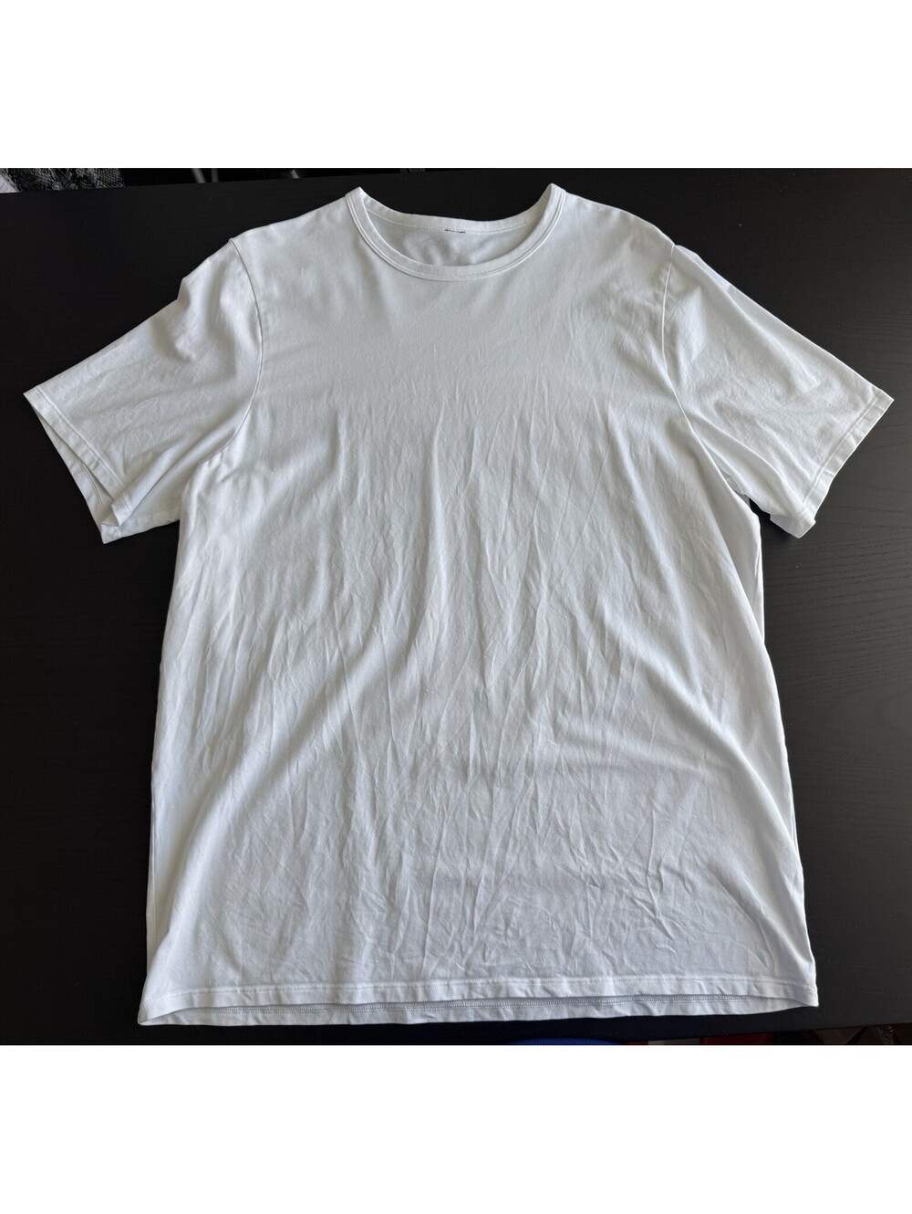 Lululemon Fundamental T-Shirt White Crewneck Size Large Soft Pima Cotton Blend